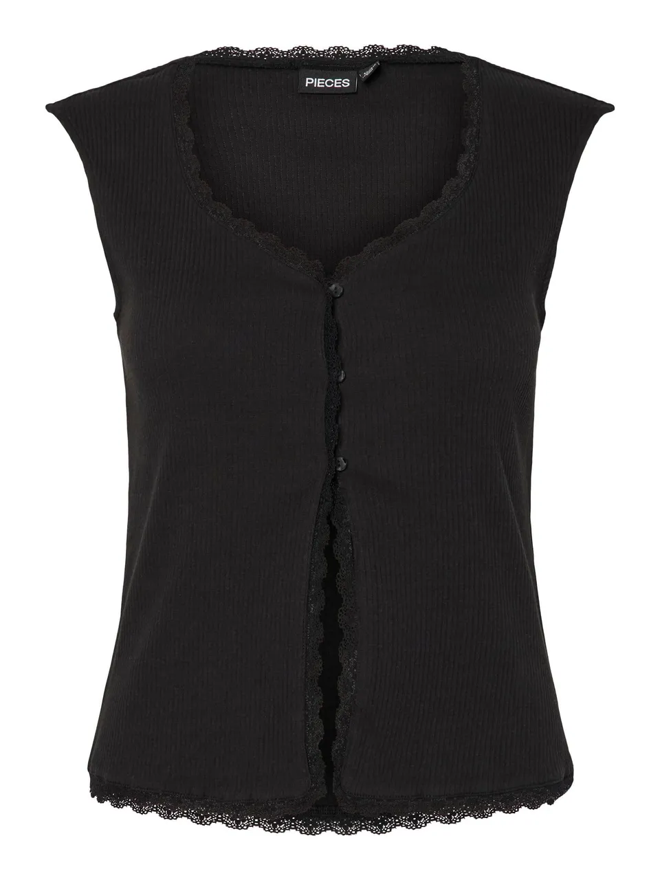 Pieces Pctirade Sl Vest Bc gilet donna nero XS