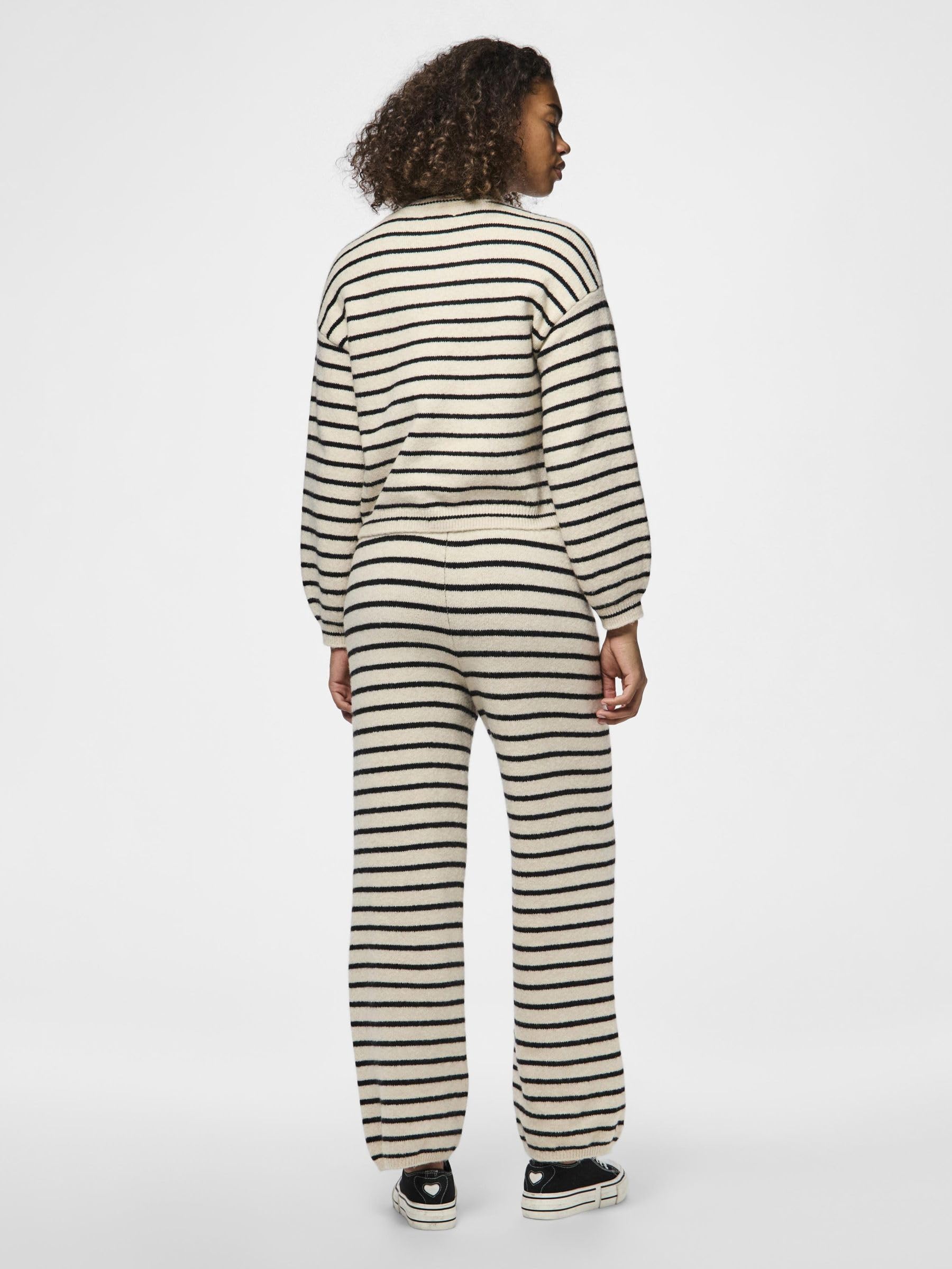 Pieces Pcpenna pantaloni maglia dritti taglia S