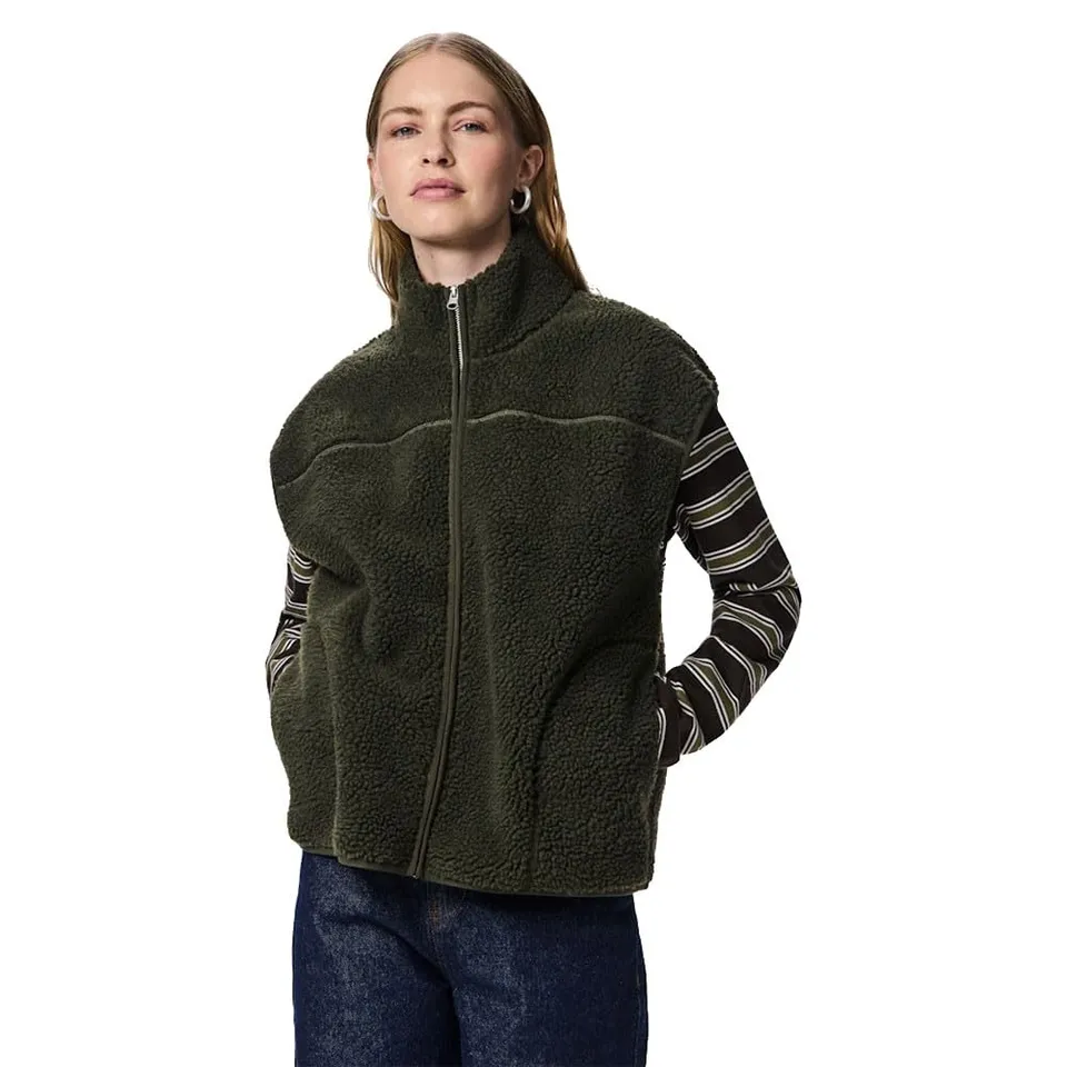 Pieces & Peace Sadia gilet pile donna 2XL con zip