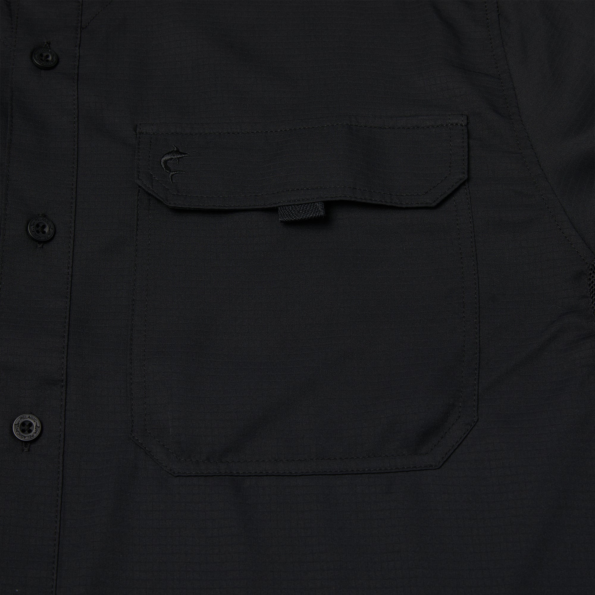 Pelagic Keys LS camicia uomo nera UPF 50+
