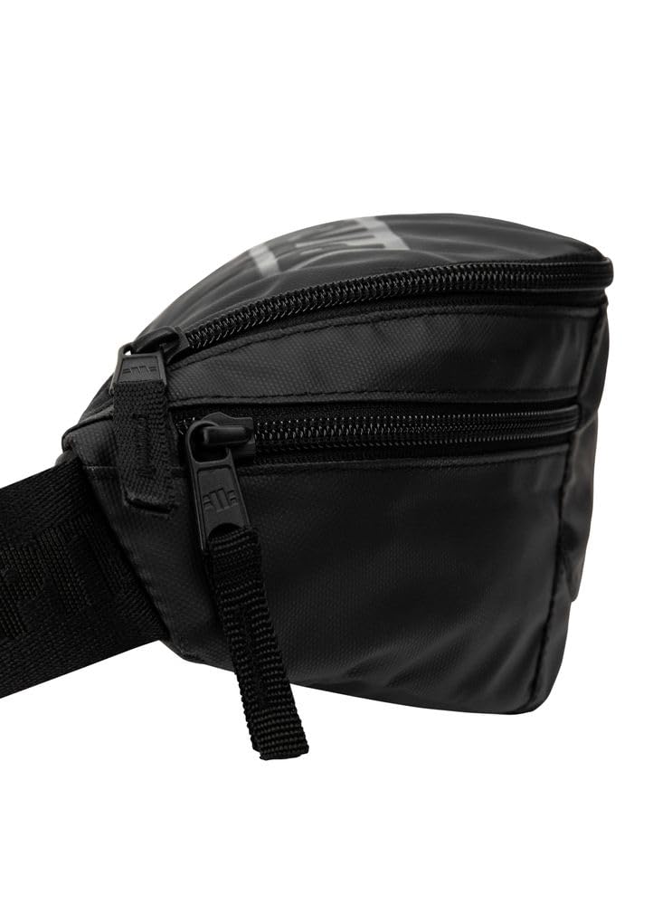 Pitbull marsupio nylon nero universale logo