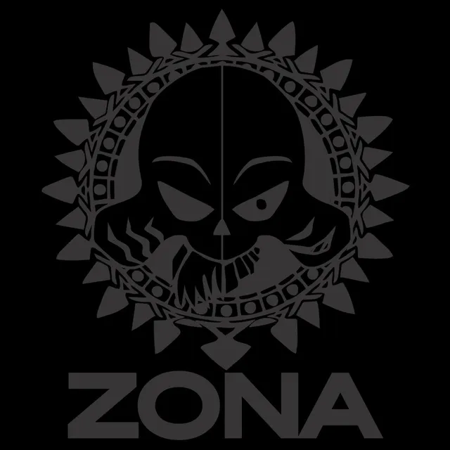 Zona 23 Tee-Records Grey Logo t-shirt cotone organico