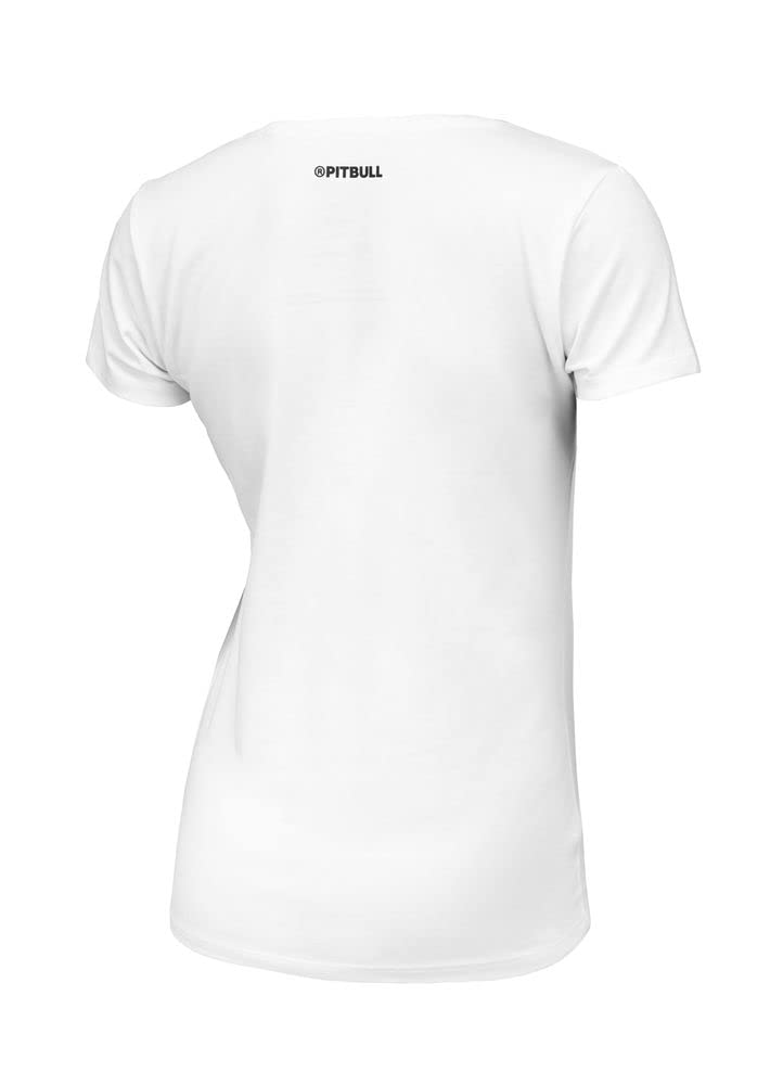Pit Bull West Coast Small Logo t-shirt donna nera cotone