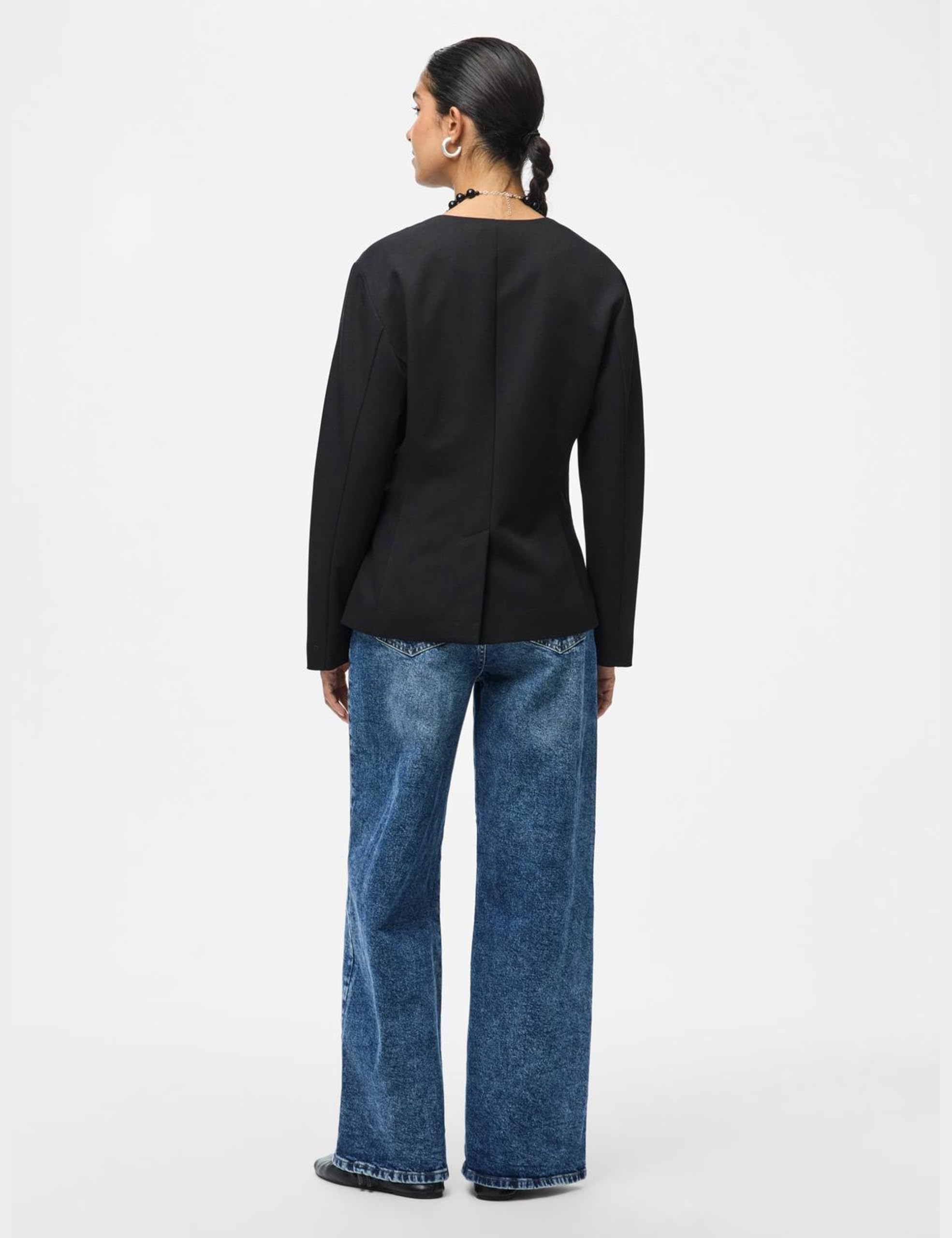Pieces Pckamil LS Fitted Blazer Noos BC Donna Nero XXL