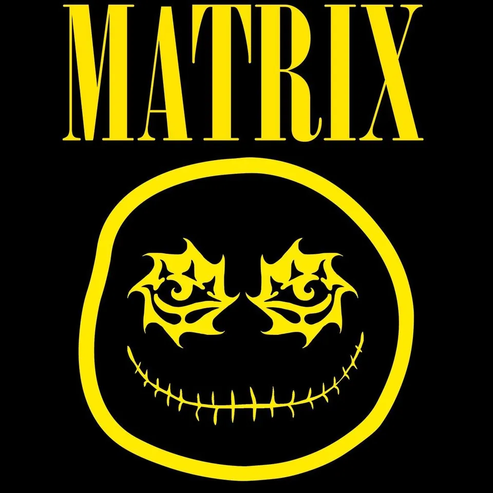 Matrix Smile t-shirt cotone unisex stampa smile