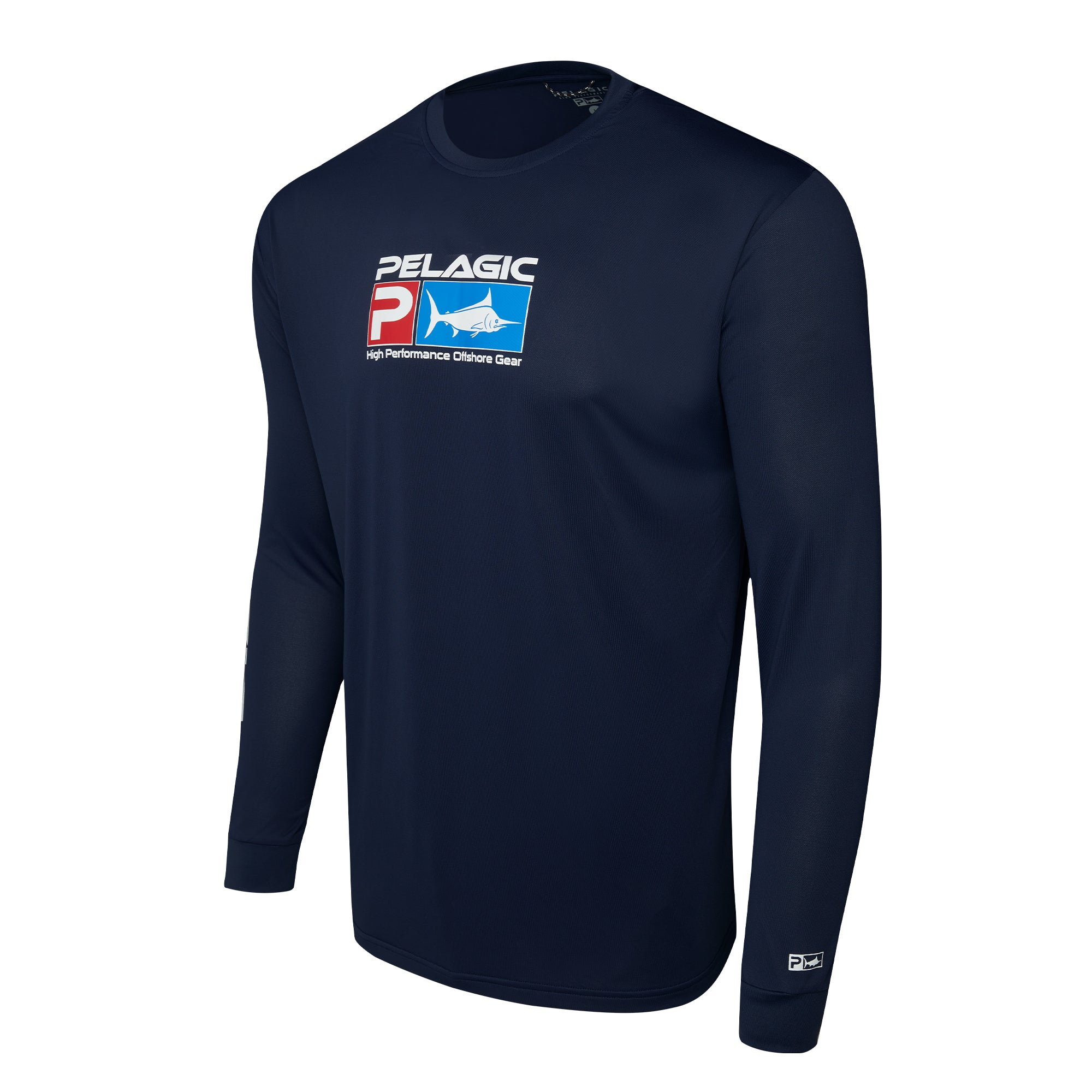 Pelagic Aquatek Deluxe maglia pesca blu navy UPF 50+