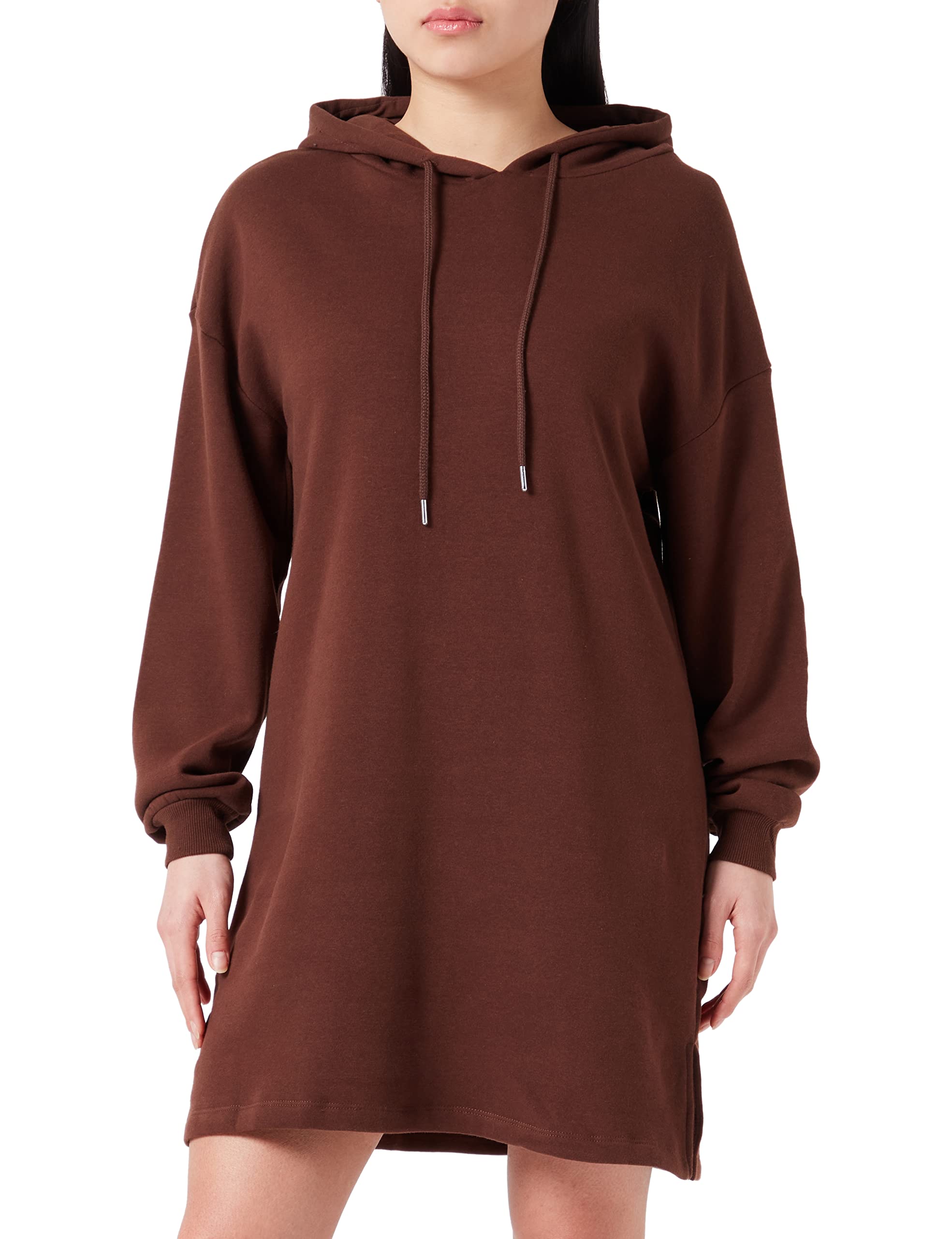 Pieces Pcchilli LS Sweat Dress Noos BC abito XS visone felpato