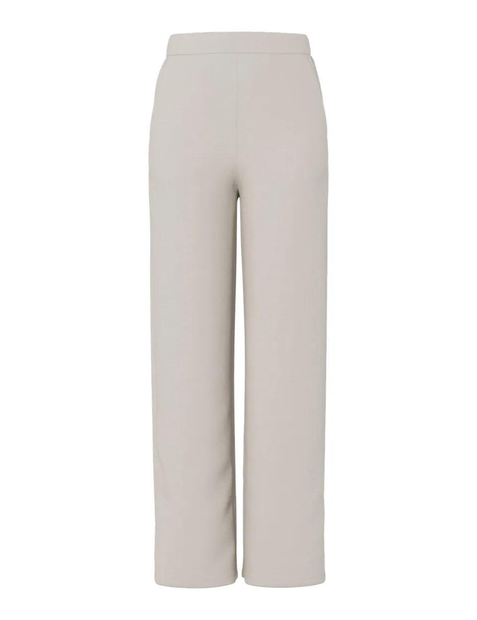Pieces Pcmichelle Scuba HW Pants pantaloni argento vita alta