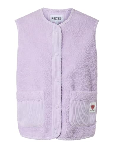 Pieces Pcanastacia Teddy Vest BC gilet donna teddy