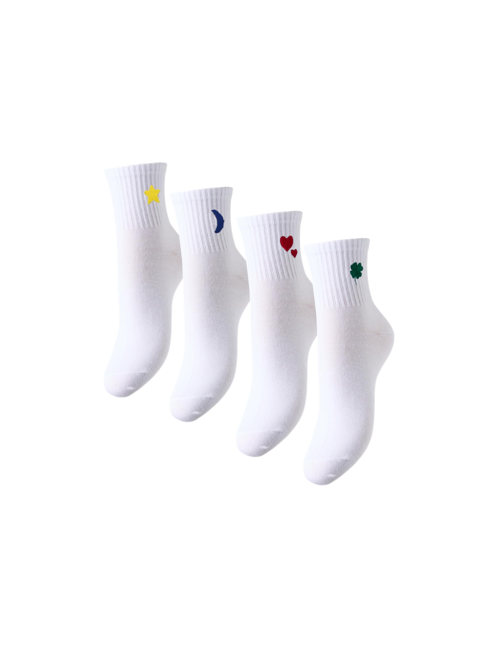 Pieces Pcmova calzini bianchi 4 paia taglia unica
