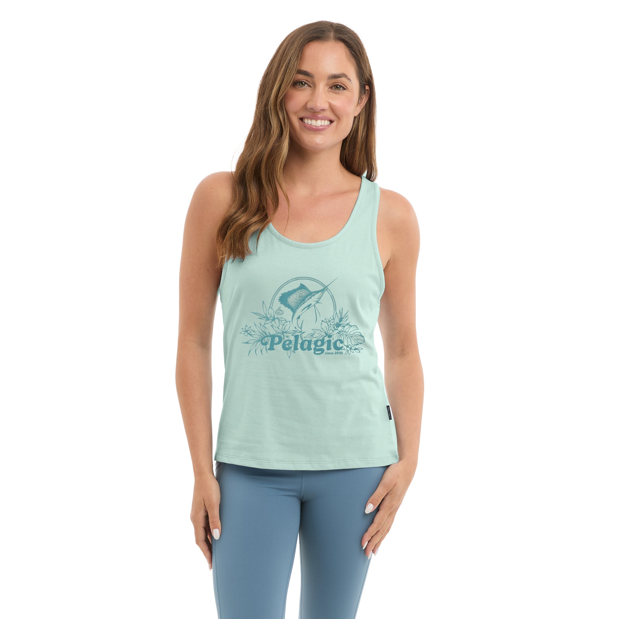 Pelagic Ws Tropic Sea canotta donna Sage cotone organico
