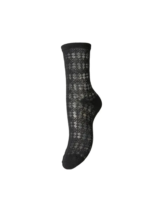 Pieces Pcjuliana calze donna nere cotone uso quotidiano