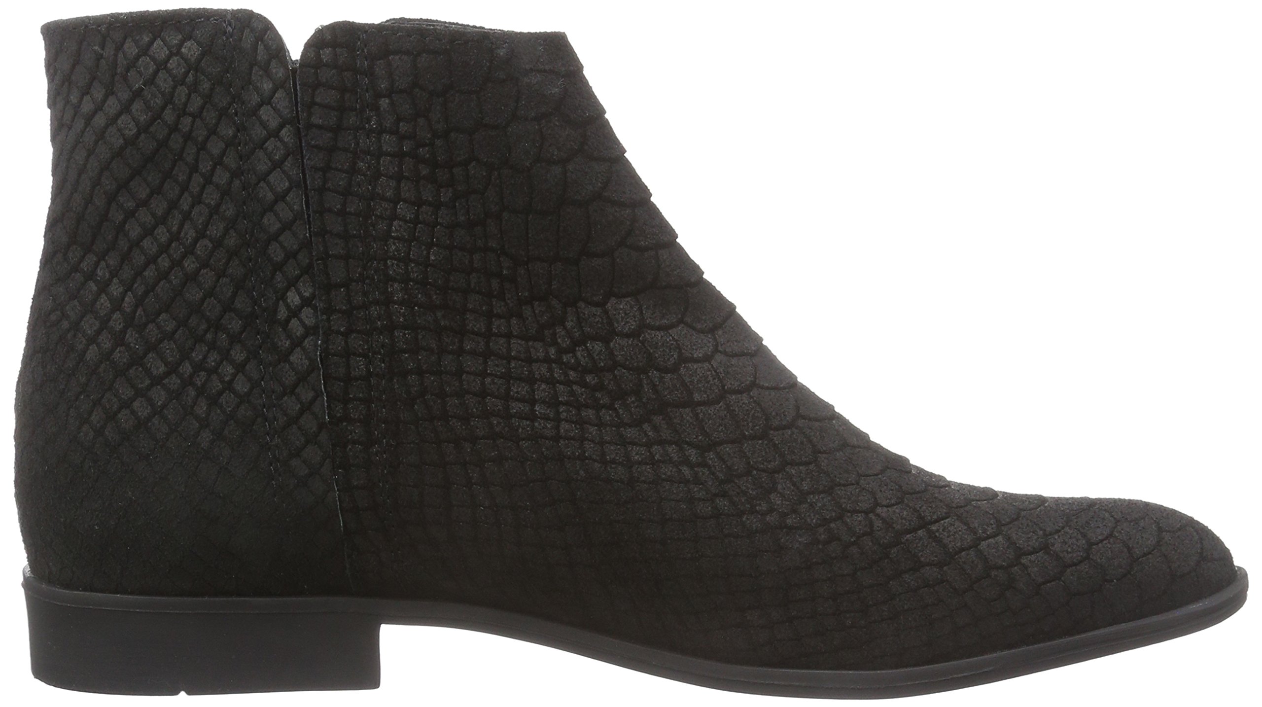 Pieces Psutara Suede Zipper Boot stivali neri
