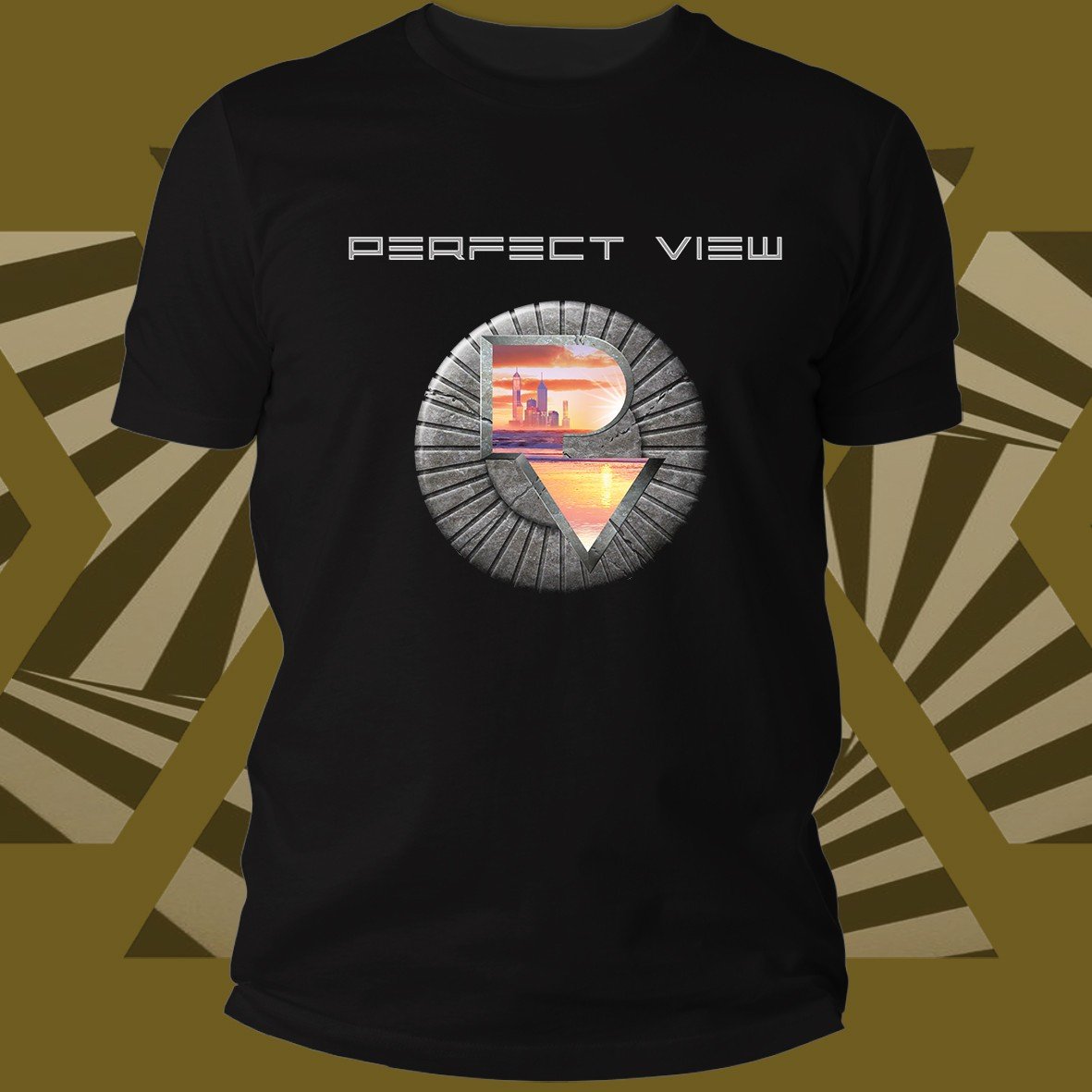 Matrix Music Store Tee-Records Perfect View Hold You t-shirt cotone