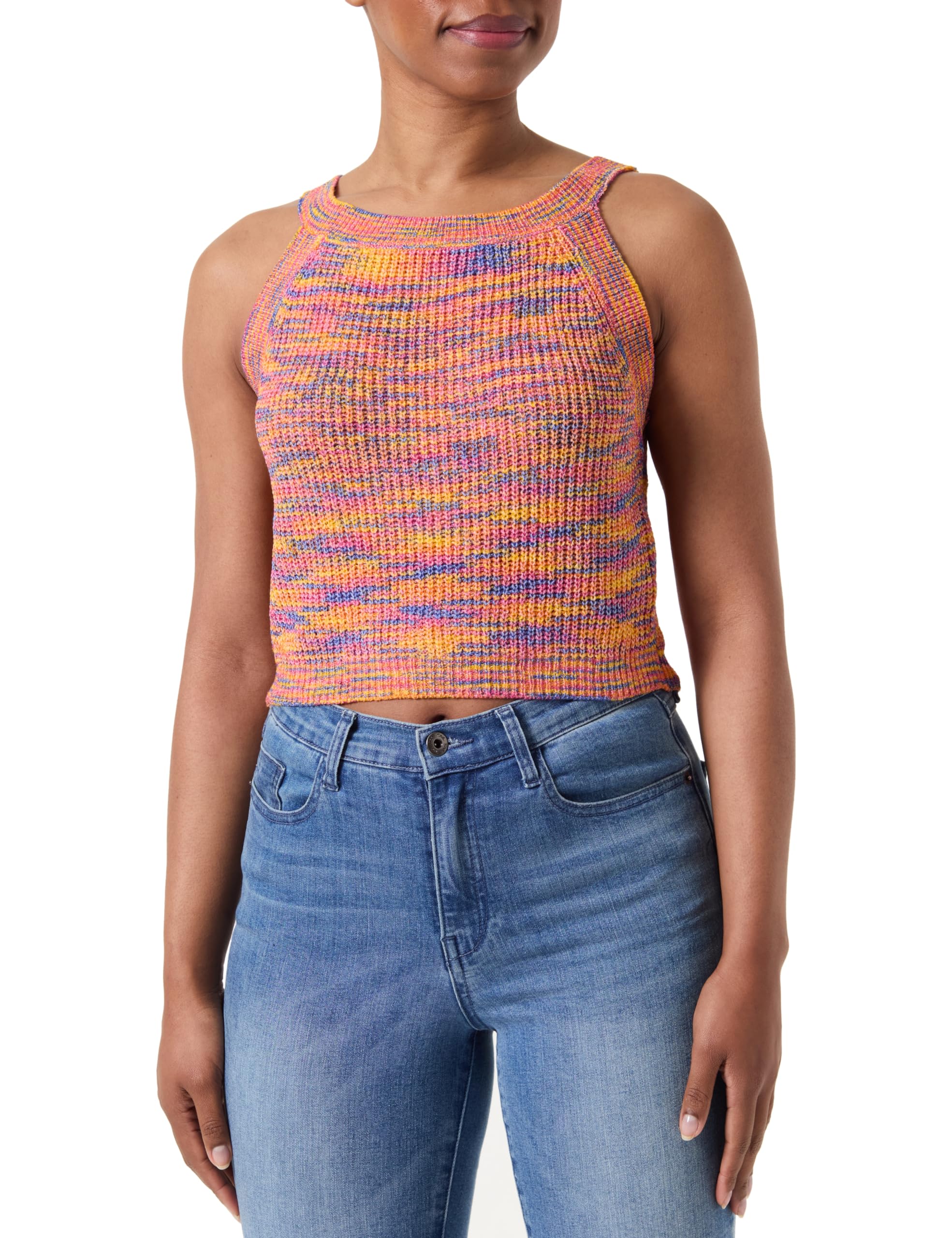 Pieces Pckera SL Cropped top in maglia smanicato