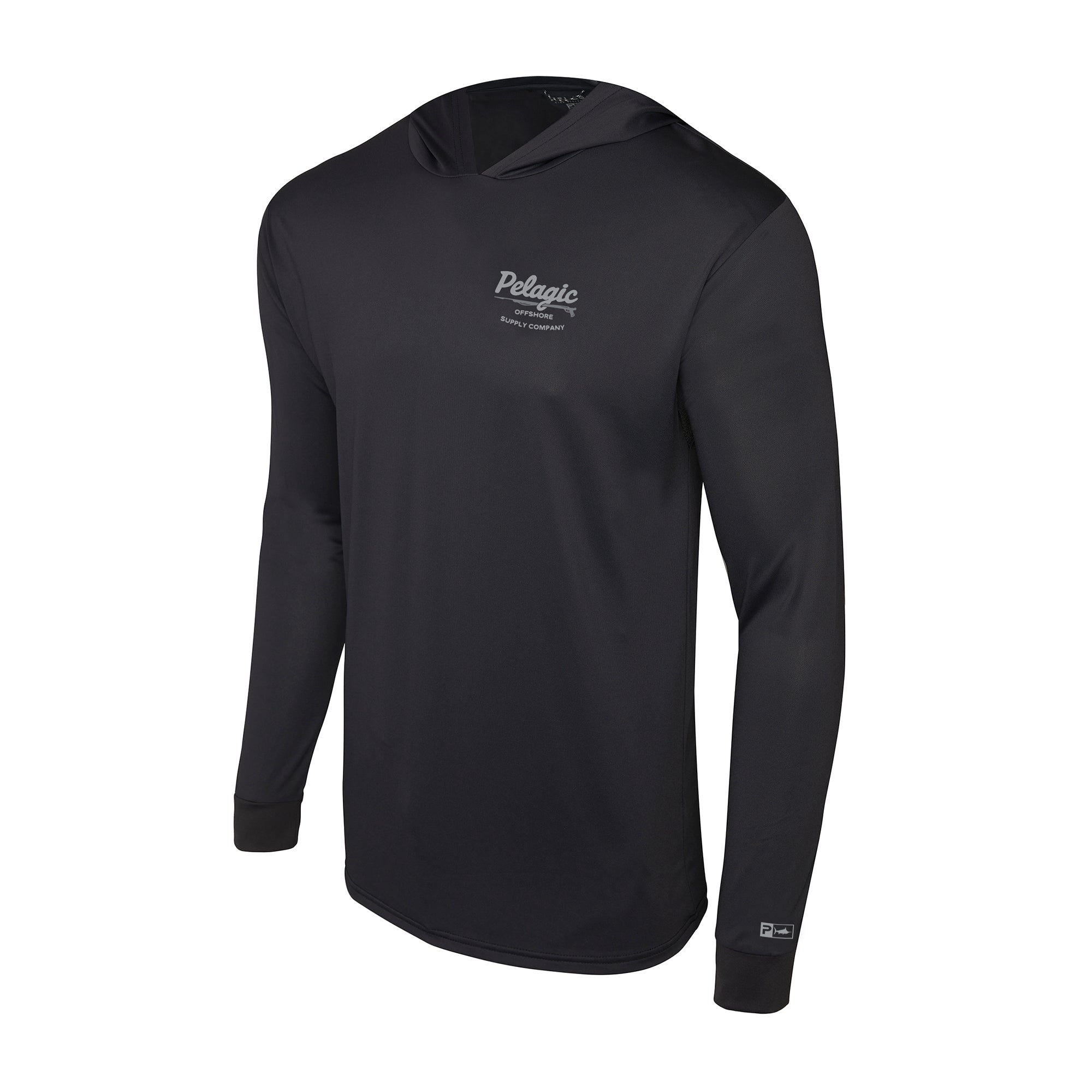 Pelagic Aquatek Gunner maglia pesca nera UPF 50+