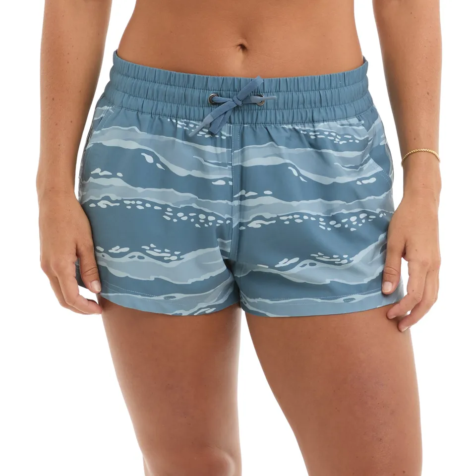 Pelagic Leiday shorts donna Petrol stretch idrorepellenti