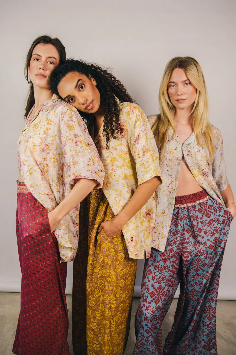 el.residu Madhu Sari #11 pantaloni viscosa rosa