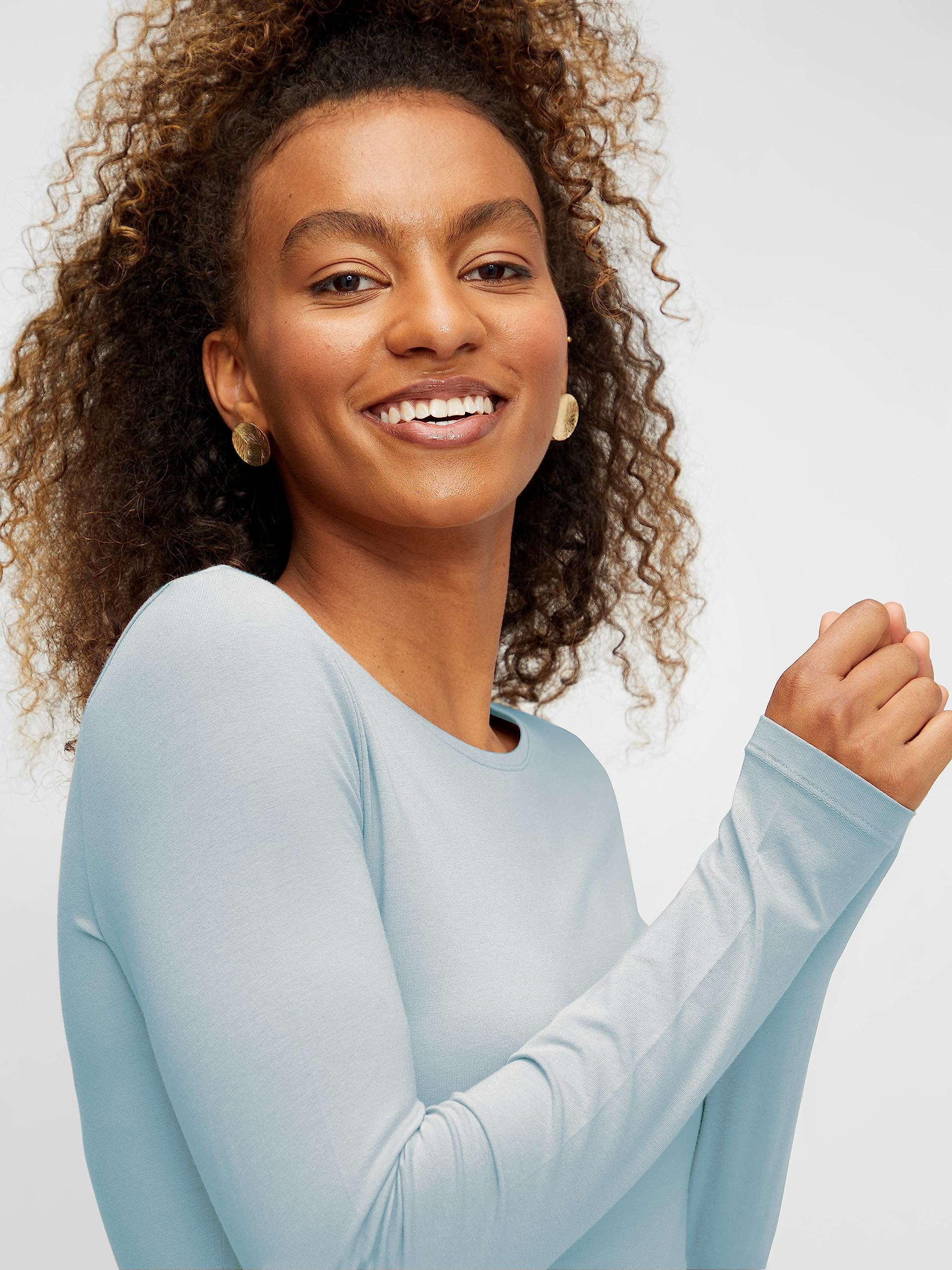 Pieces Sirene maglia donna maniche lunghe S cotone