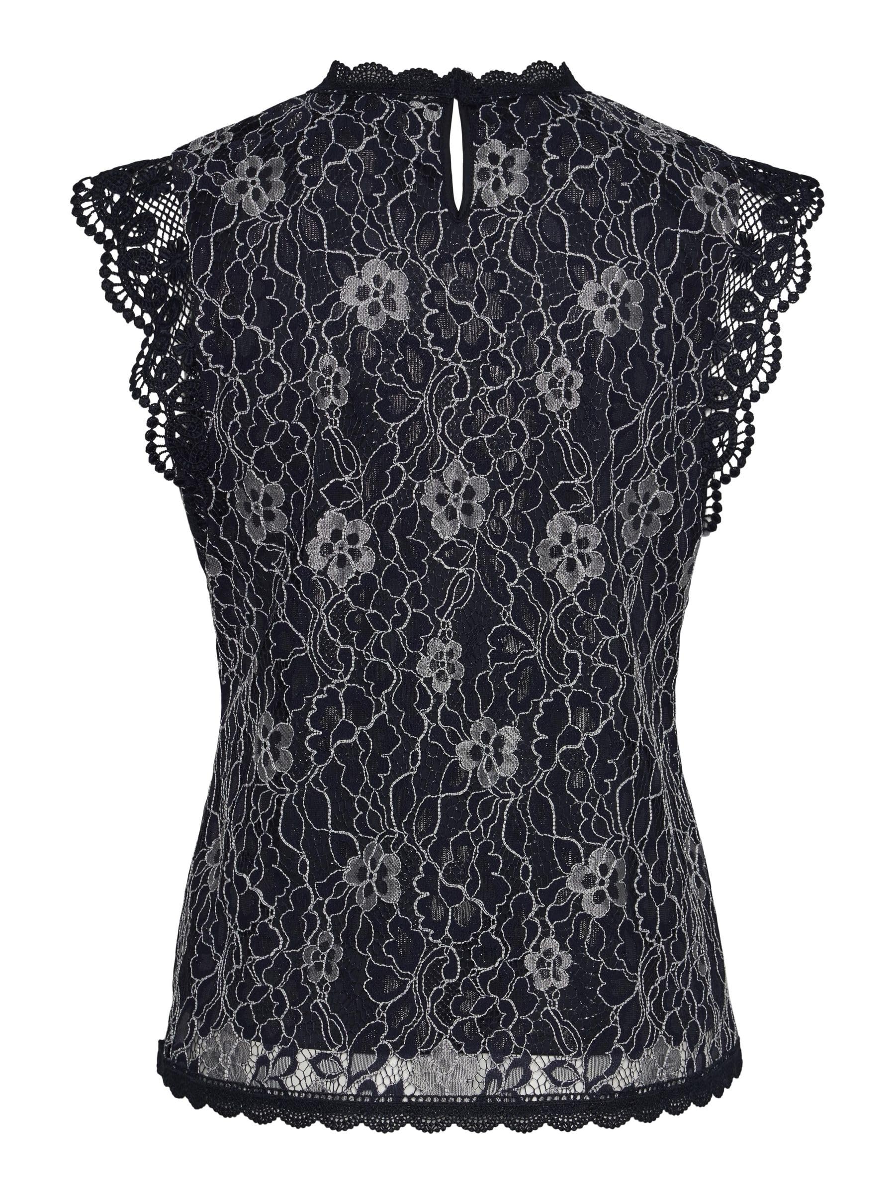 Pieces Pcolline top donna taglia XS pizzo senza maniche