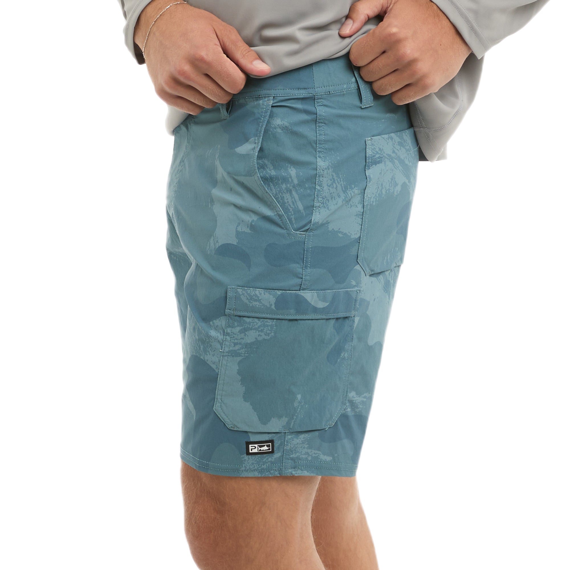 Pelagic Madeira Cargo pantaloncini petrolio asciugatura rapida