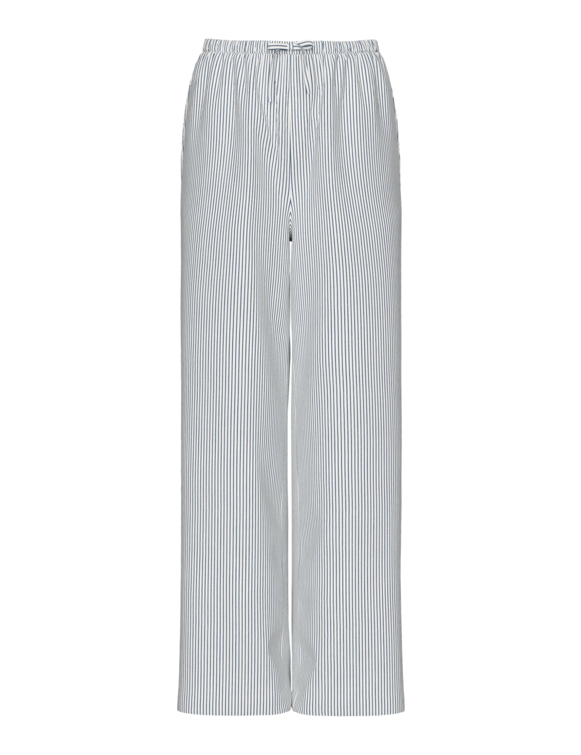 Pieces Pcfeline HW Pantaloni Donna Blu Cachemire Vita Alta