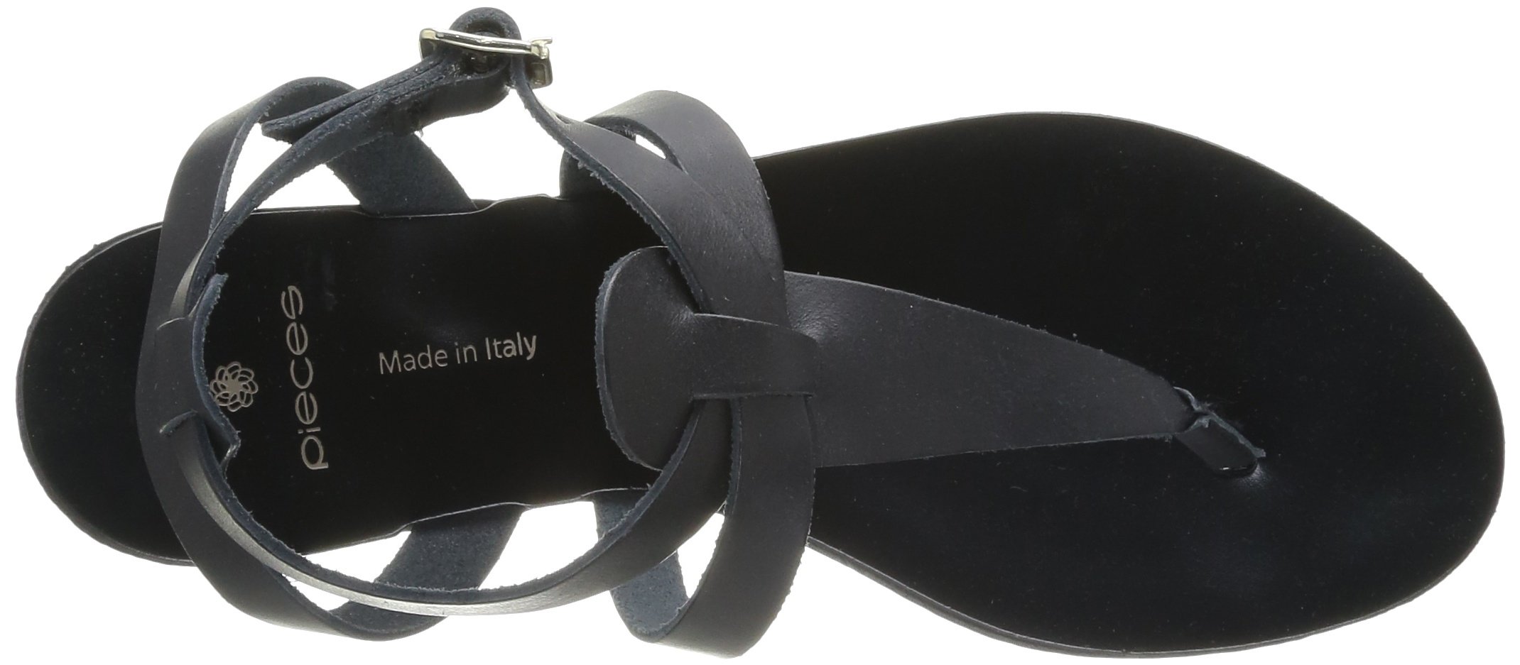 Pieces Cathie New Leather Sandal sandali donna nero