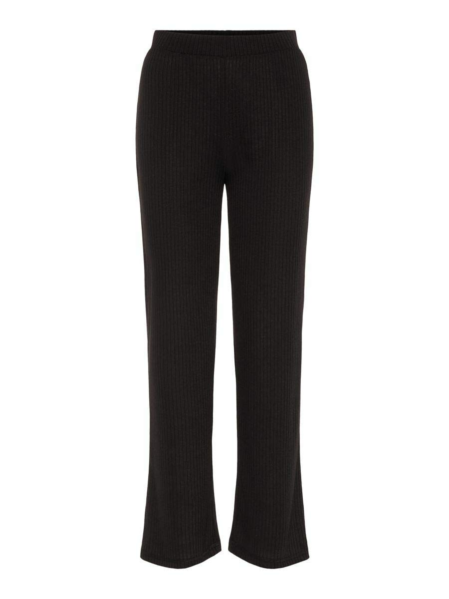 Pieces Pcmolly Noos pantaloni donna neri S a costine