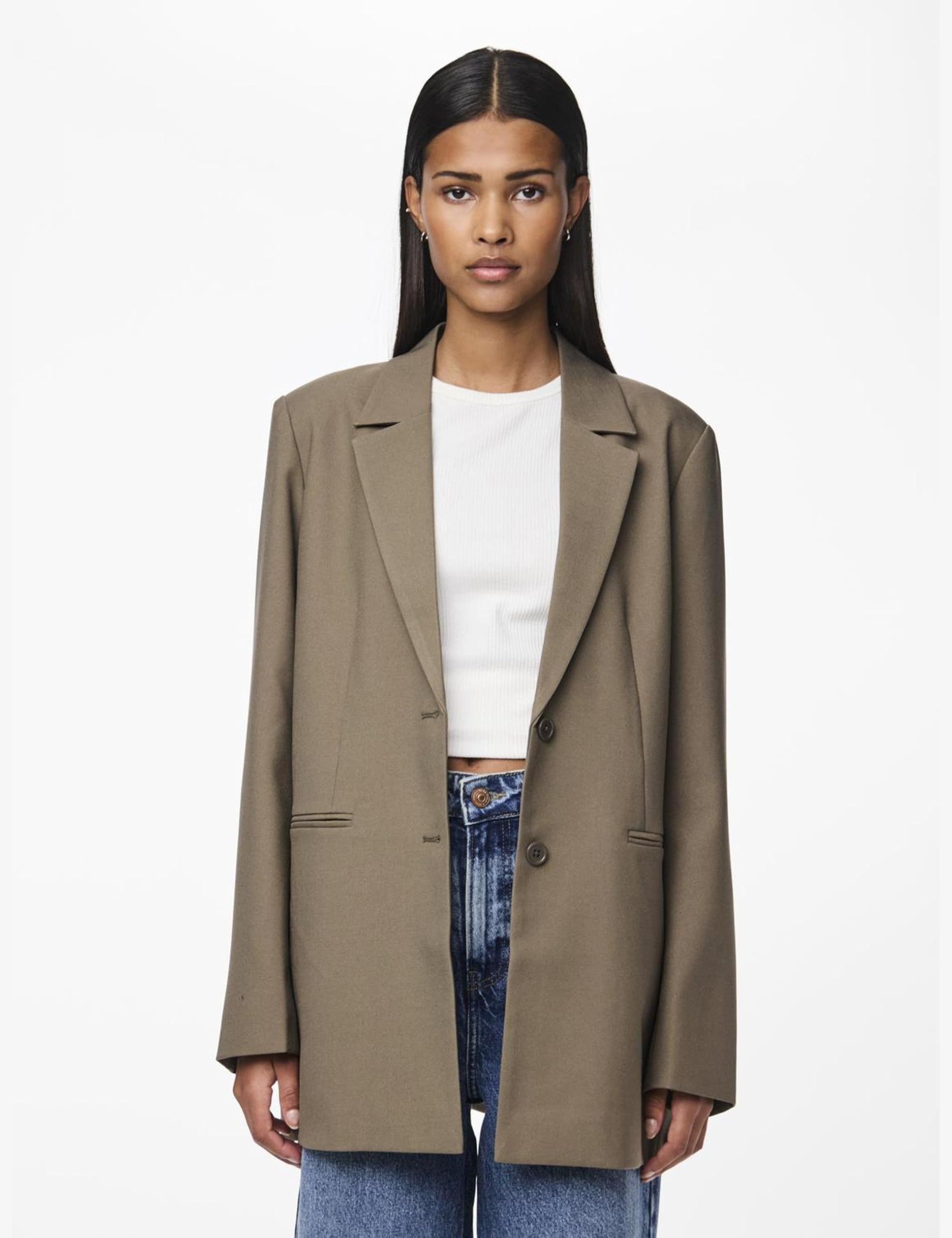 Pieces & Peace Pcneva blazer Morel monopetto classico