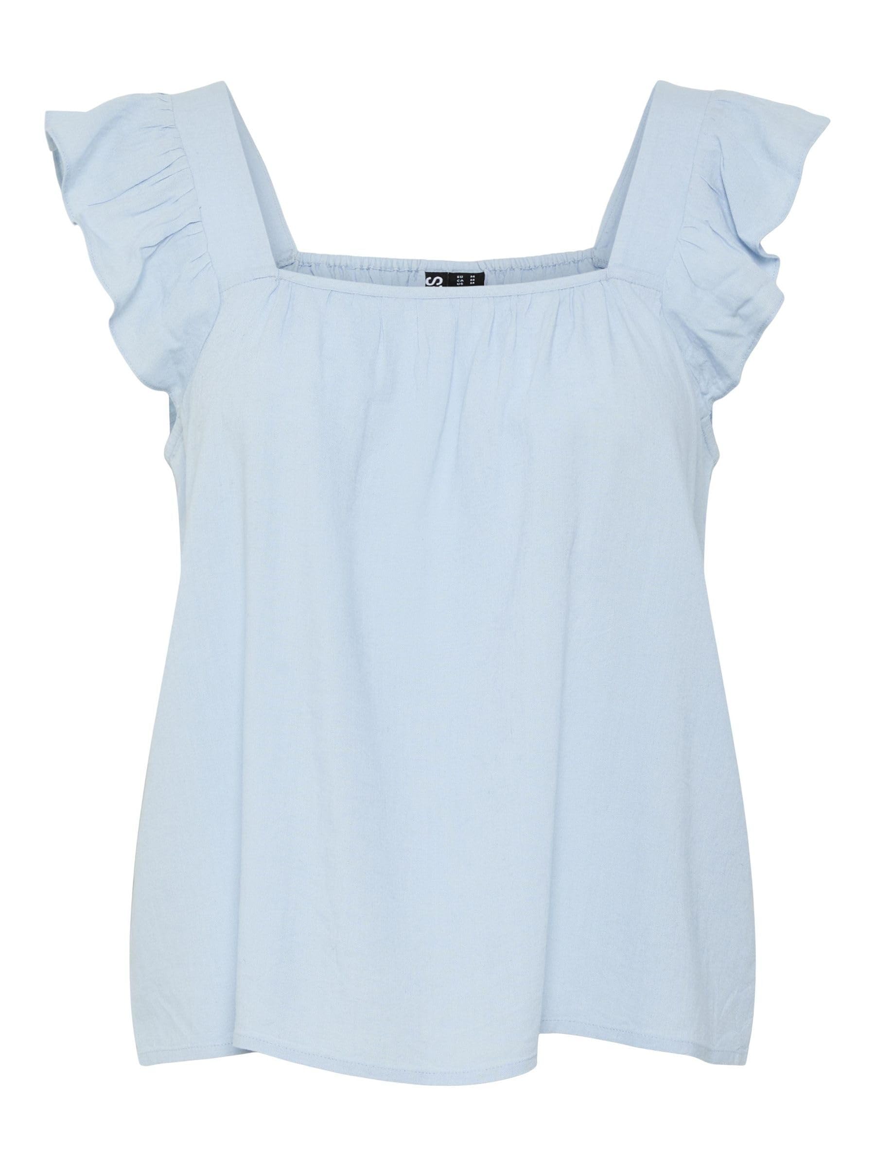 Pieces Ppia top donna smanicato tessuto traspirante