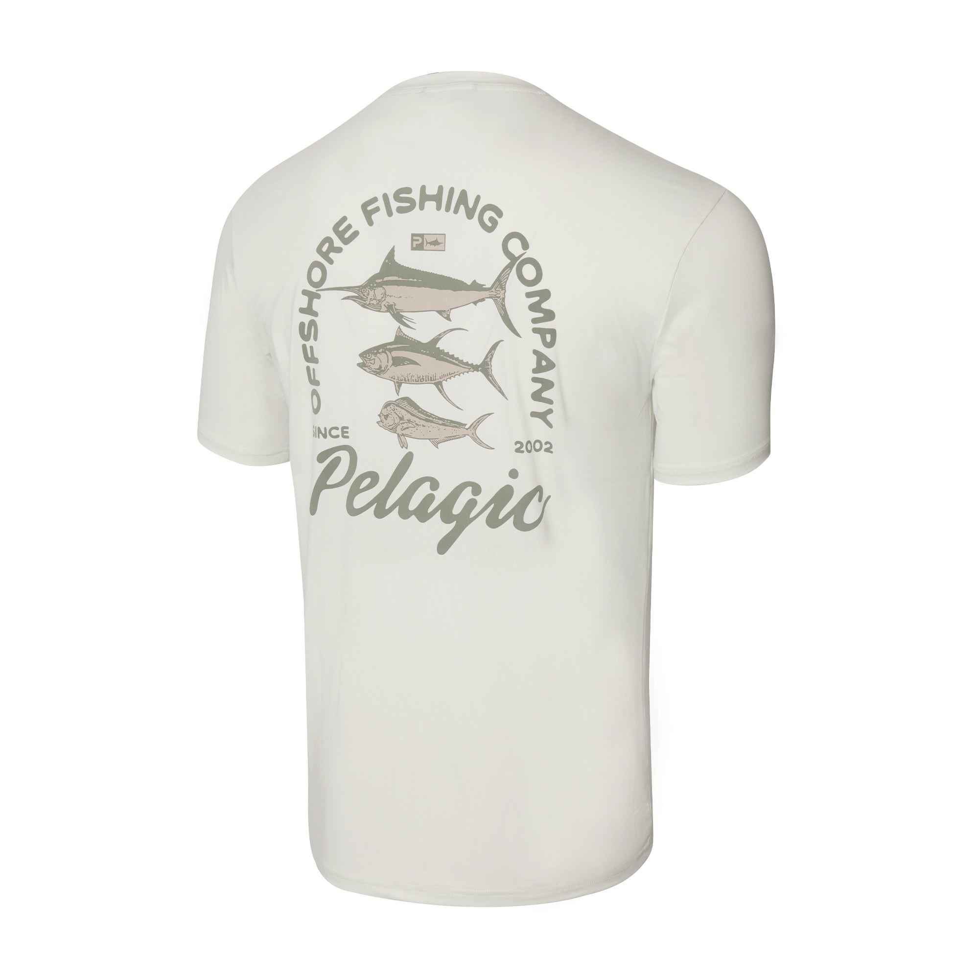 Pelagic Freespool Slammed t-shirt bone manica corta UPF 50+