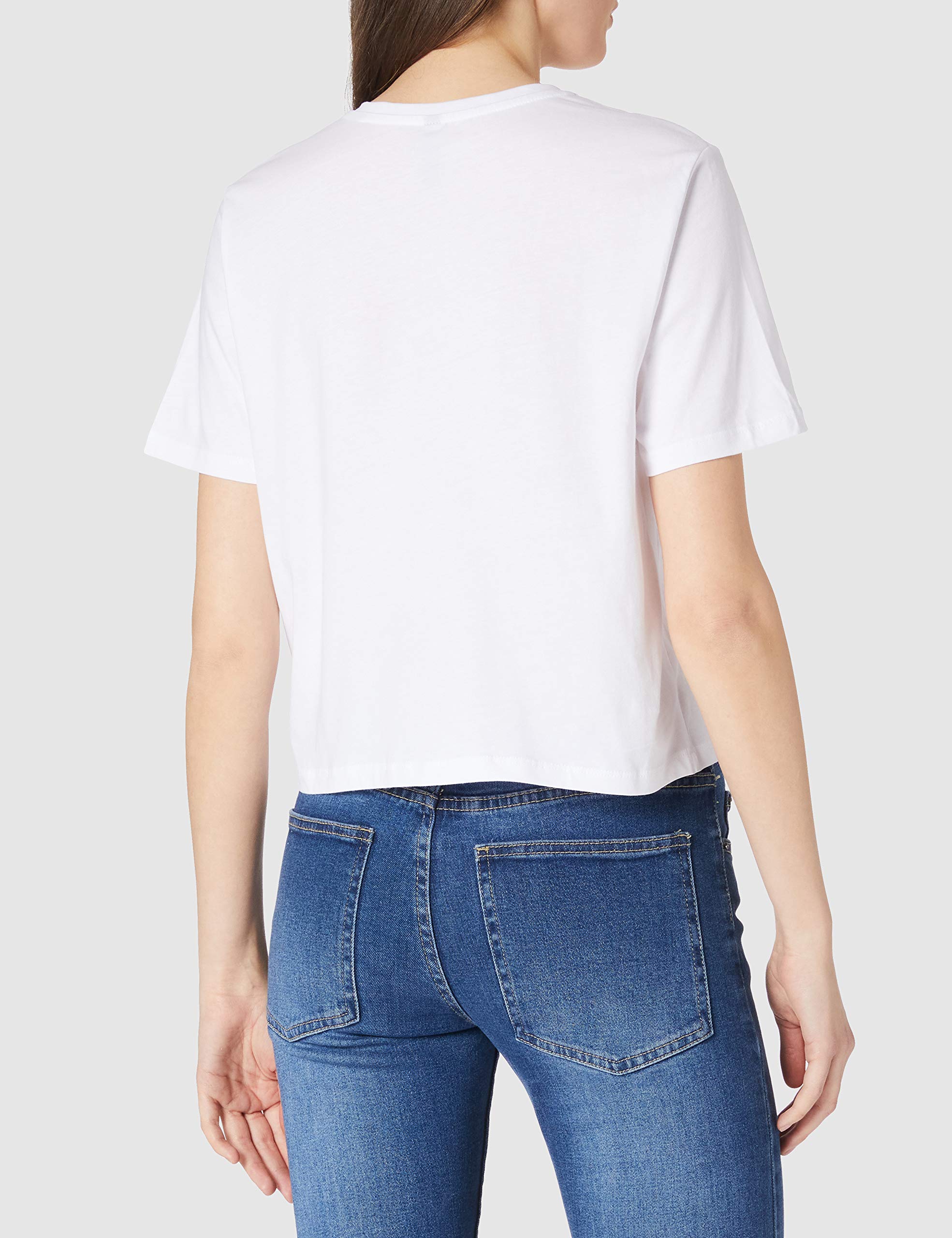 Pieces Pcrina top crop donna tinta unita cotone