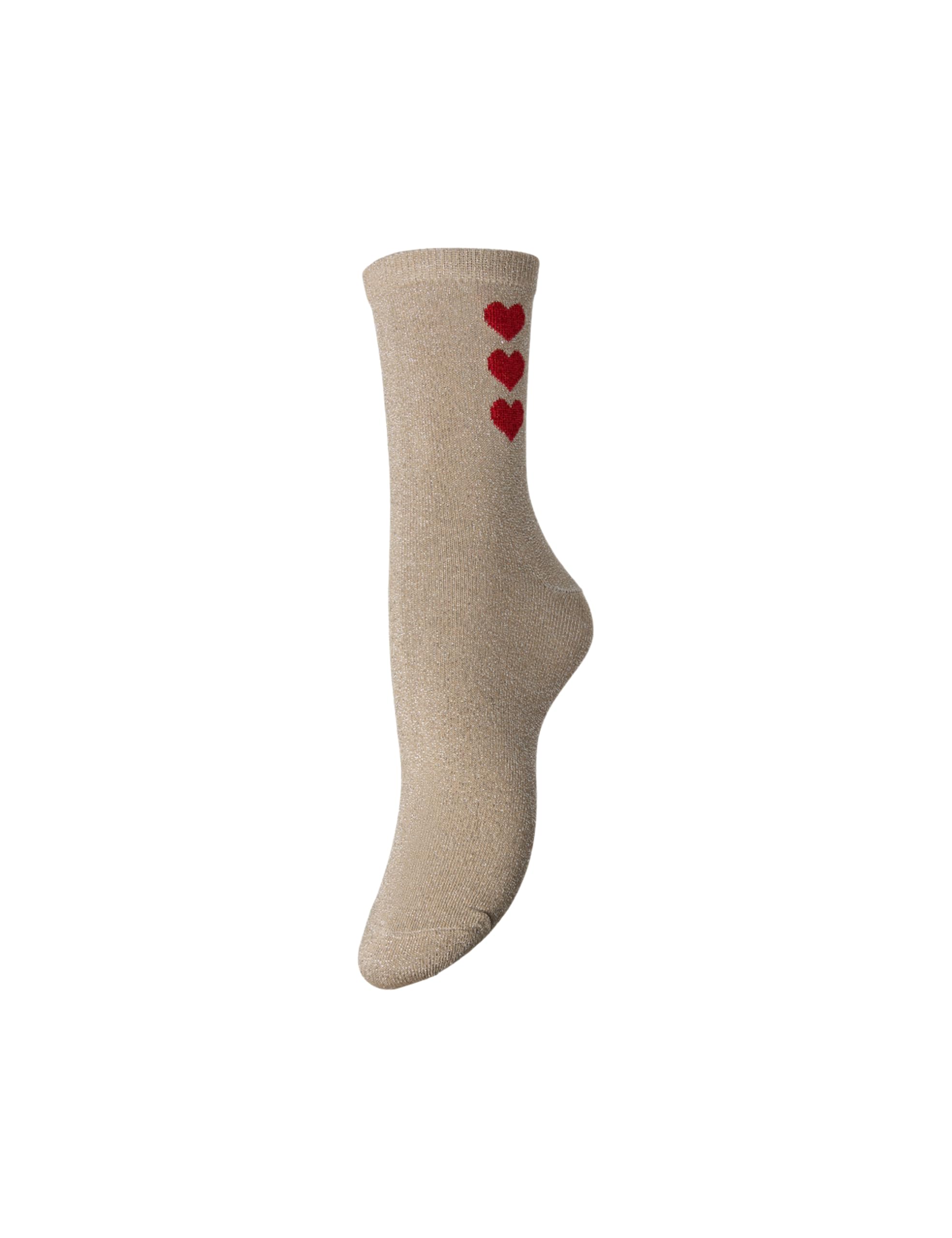 Pieces Pcnolia Lurex Detail Socks calzini neri lurex