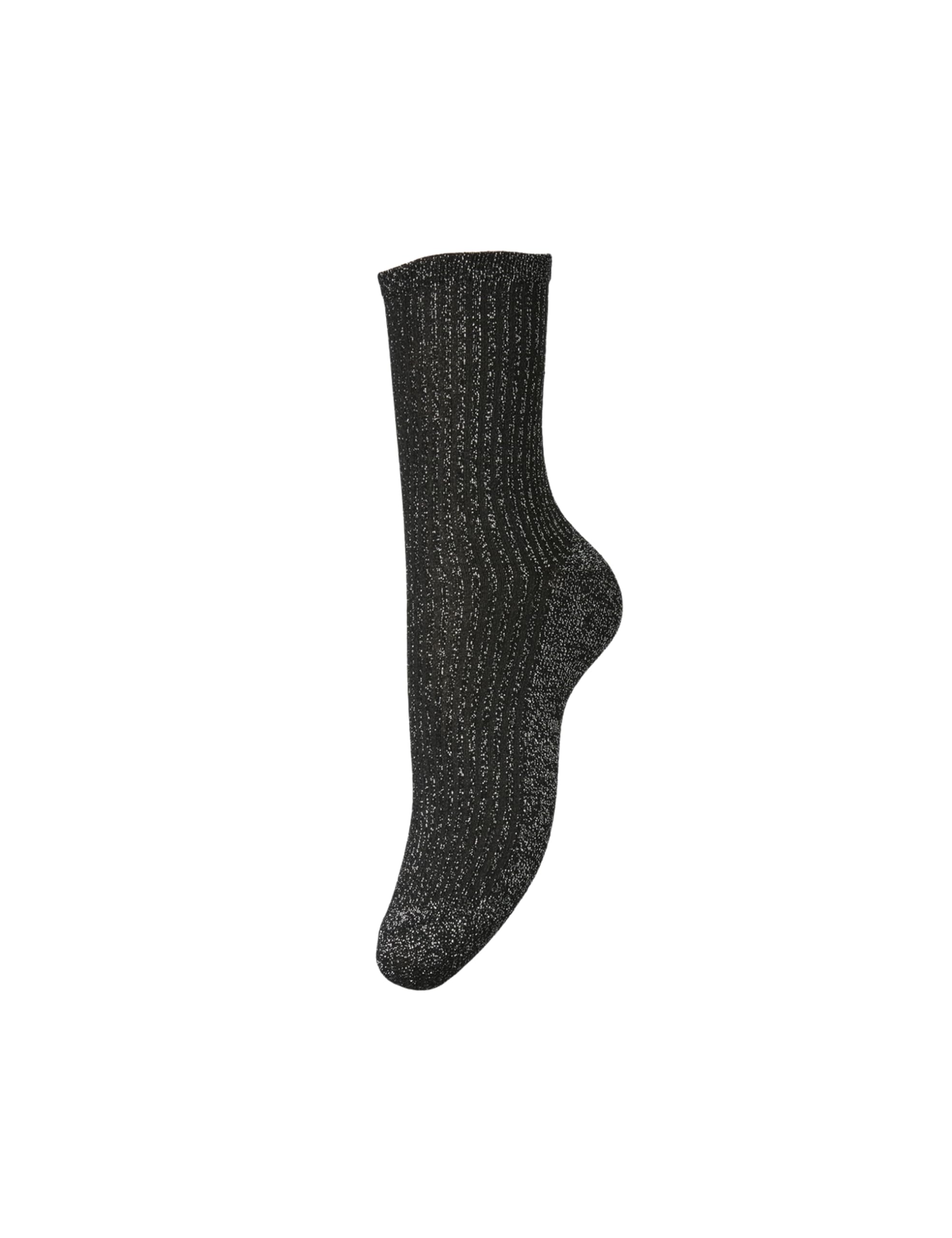PIECES Pcsebby Glitter Stripe Noos calzini grigio tortora