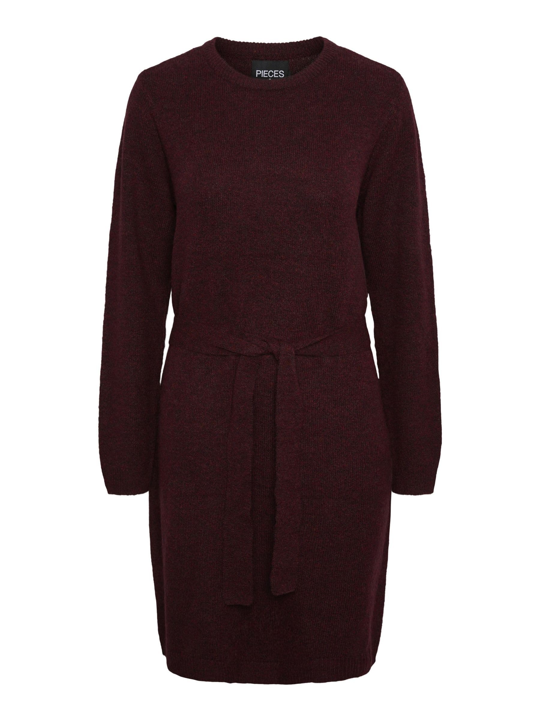 PIECES Pcjuliana LS O-Neck Knit Dress Noos BC vestito cotone