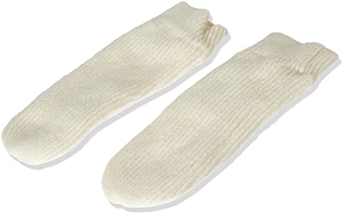 Pieces Pcbenilla Mittens Noos guanti bianco grigio coste