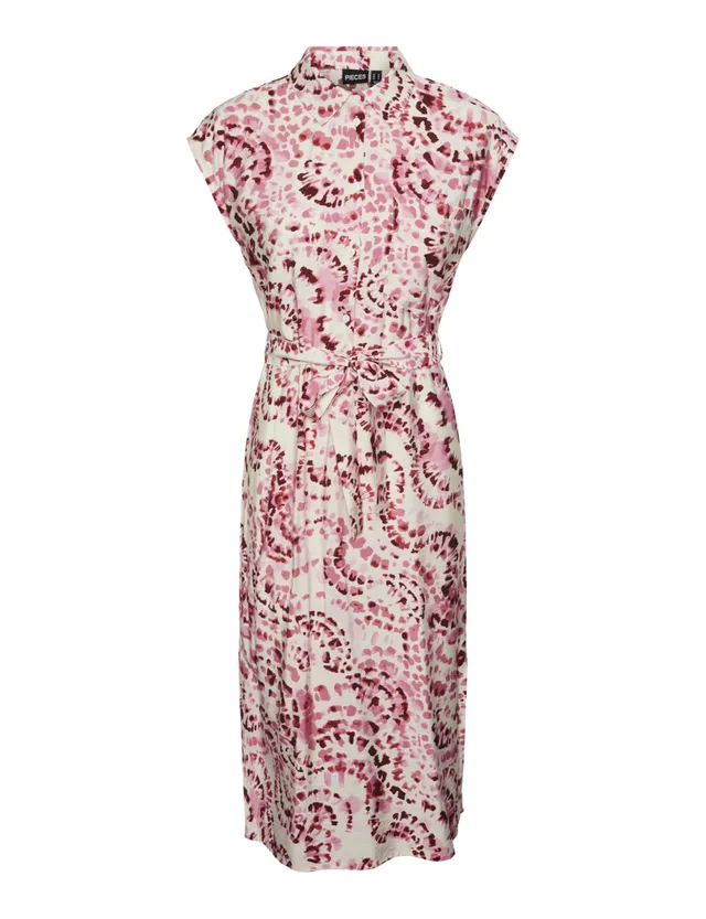 Pieces Pckoi SL Dress abito donna S camicetta