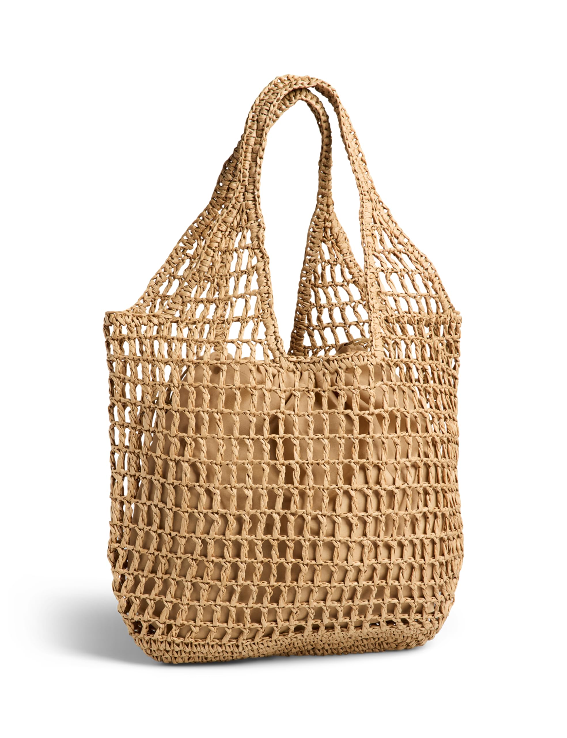 Pieces Pckamille Shopper borsa donna naturale