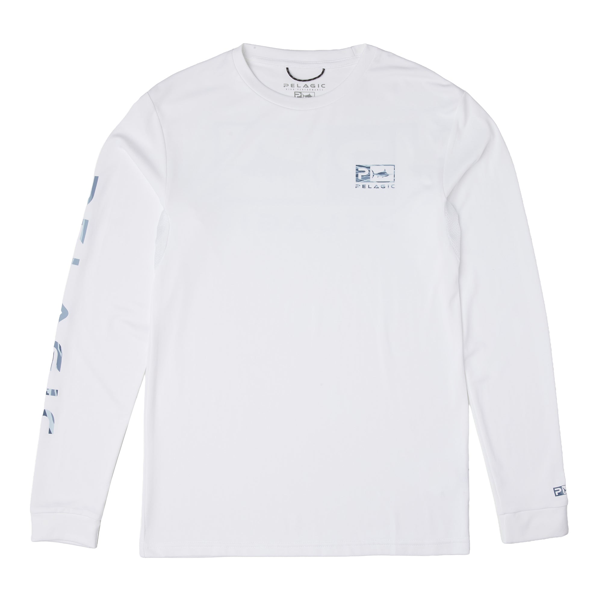 PELAGIC Youth Aquatek Wahoo Icon maglia ragazzo bianca manica lunga