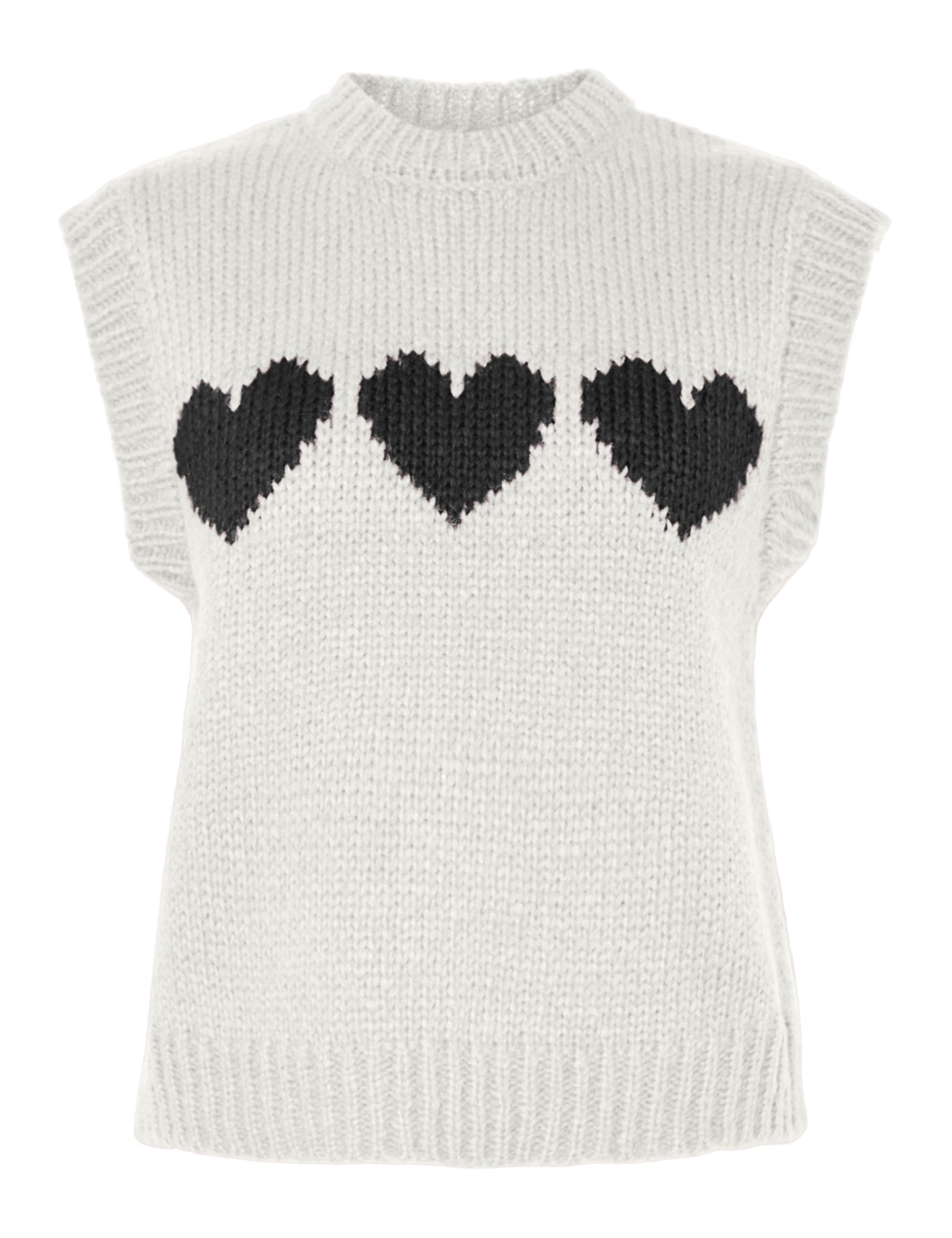 Pieces Pcjove gilet maglia donna scollo tondo XL