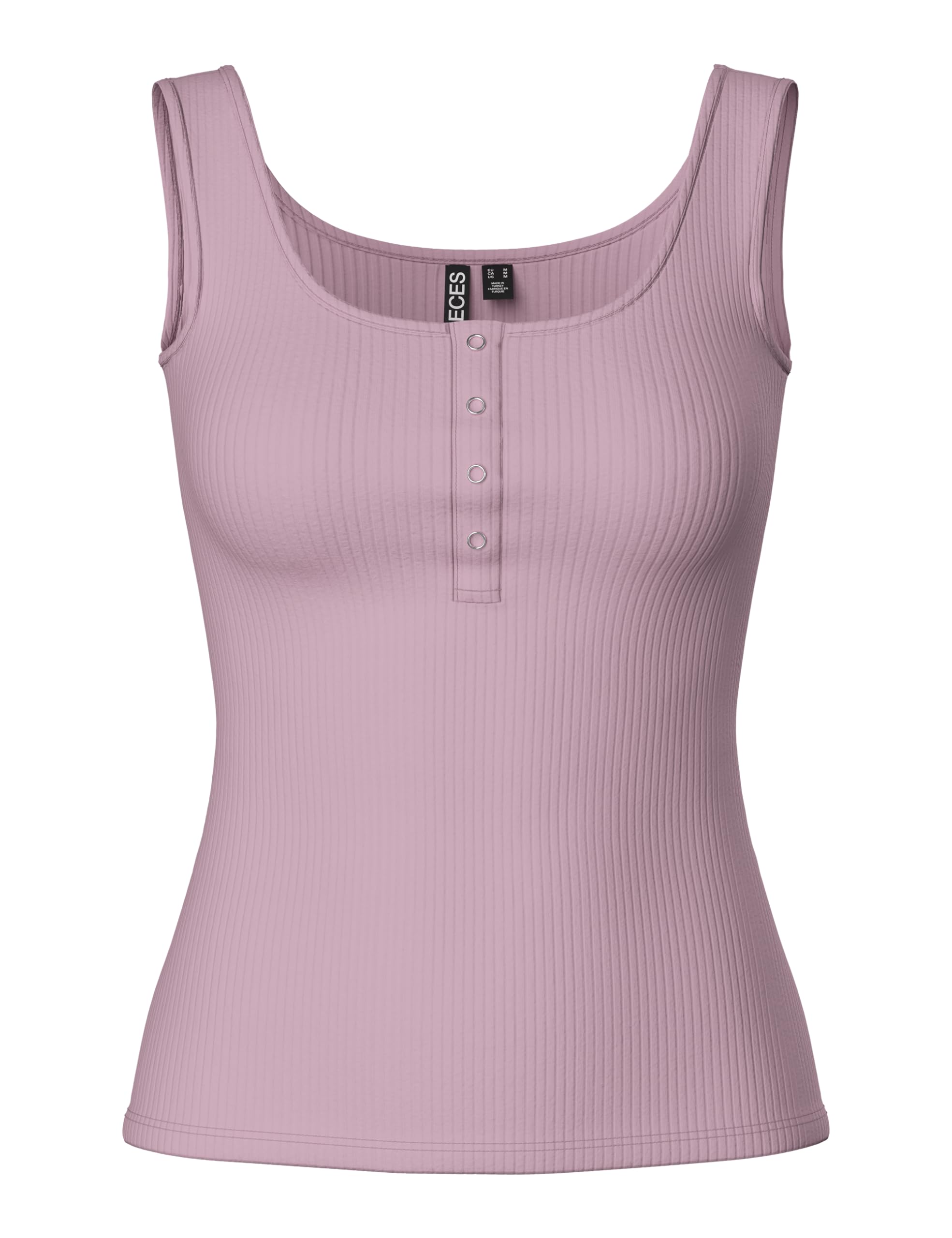 Pieces PCKITTE canotta donna slim fit a costine