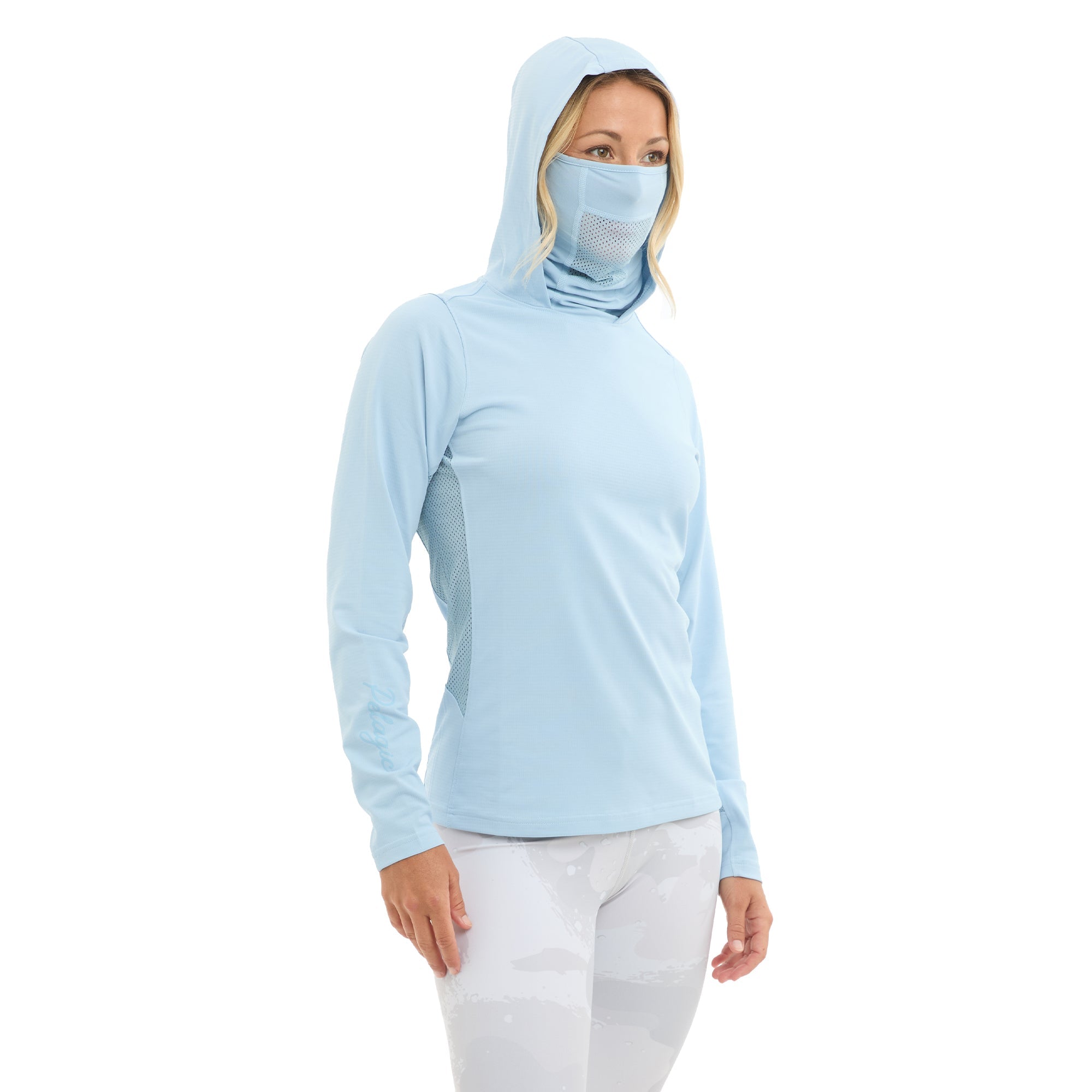 Pelagic Exo-Tech maglia donna manica lunga azzurra UPF 50+