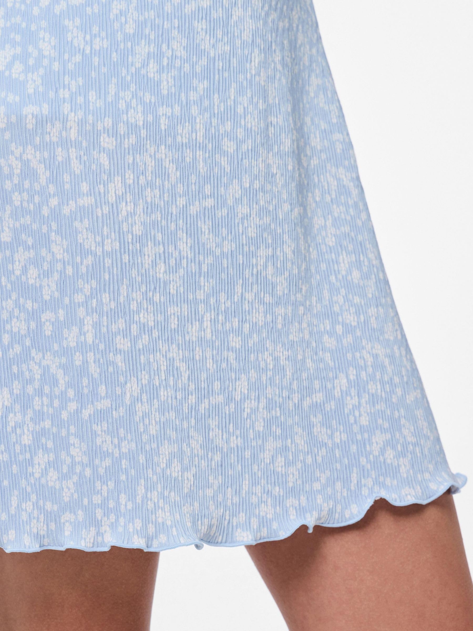 PIECES Pcflora HW Short gonna blu XS vestibilità comoda