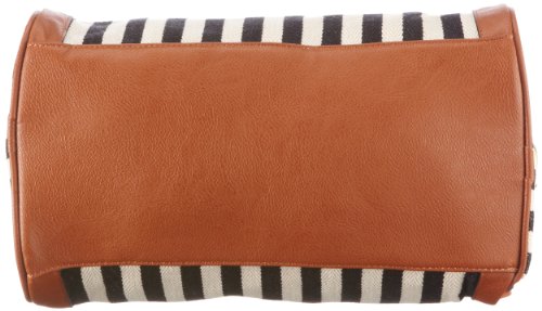 Pieces & Peace Earla Stripe Canvas borsa a mano tela a righe