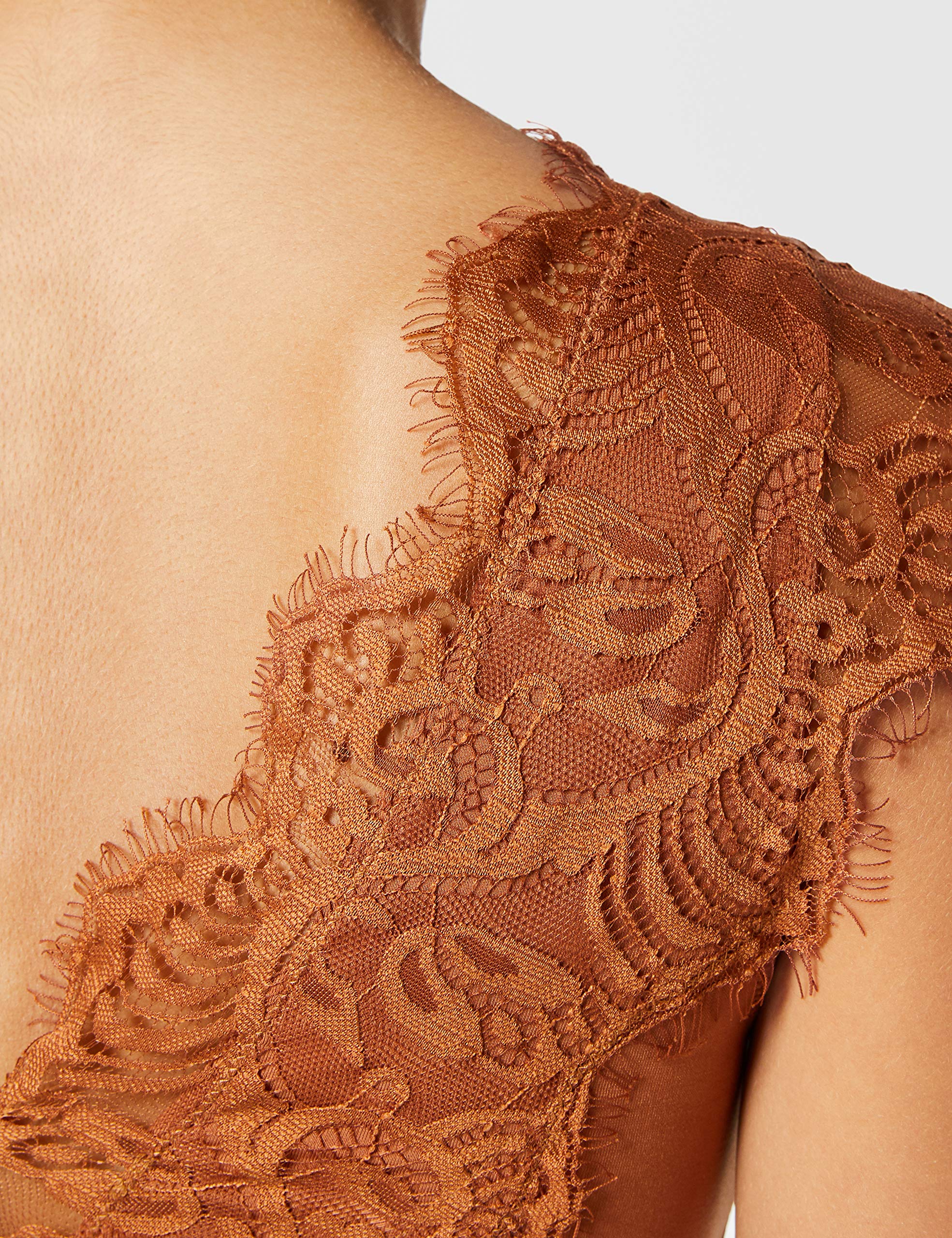 Pieces Pcilu SL Top Noos top pizzo Mocha Bisque