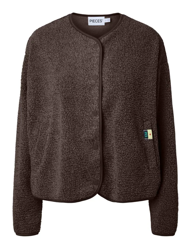 Pieces Pckatty Teddy giacca teddy effetto pelliccia