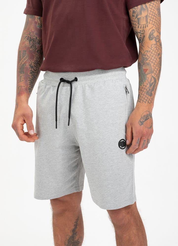 Pitbull French Terry 220 pantaloncini uomo grigio L cotone