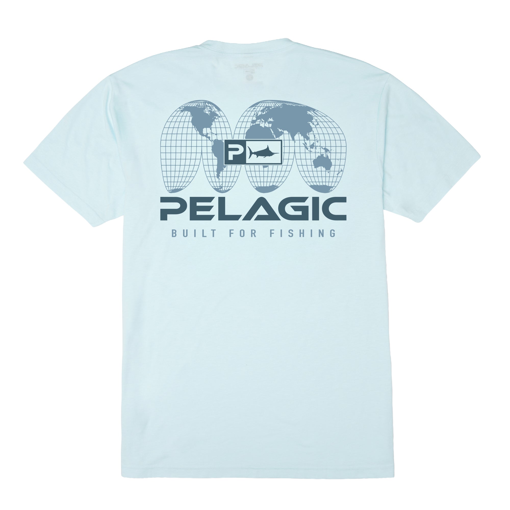Pelagic Spliced t-shirt uomo azzurro mélange cotone