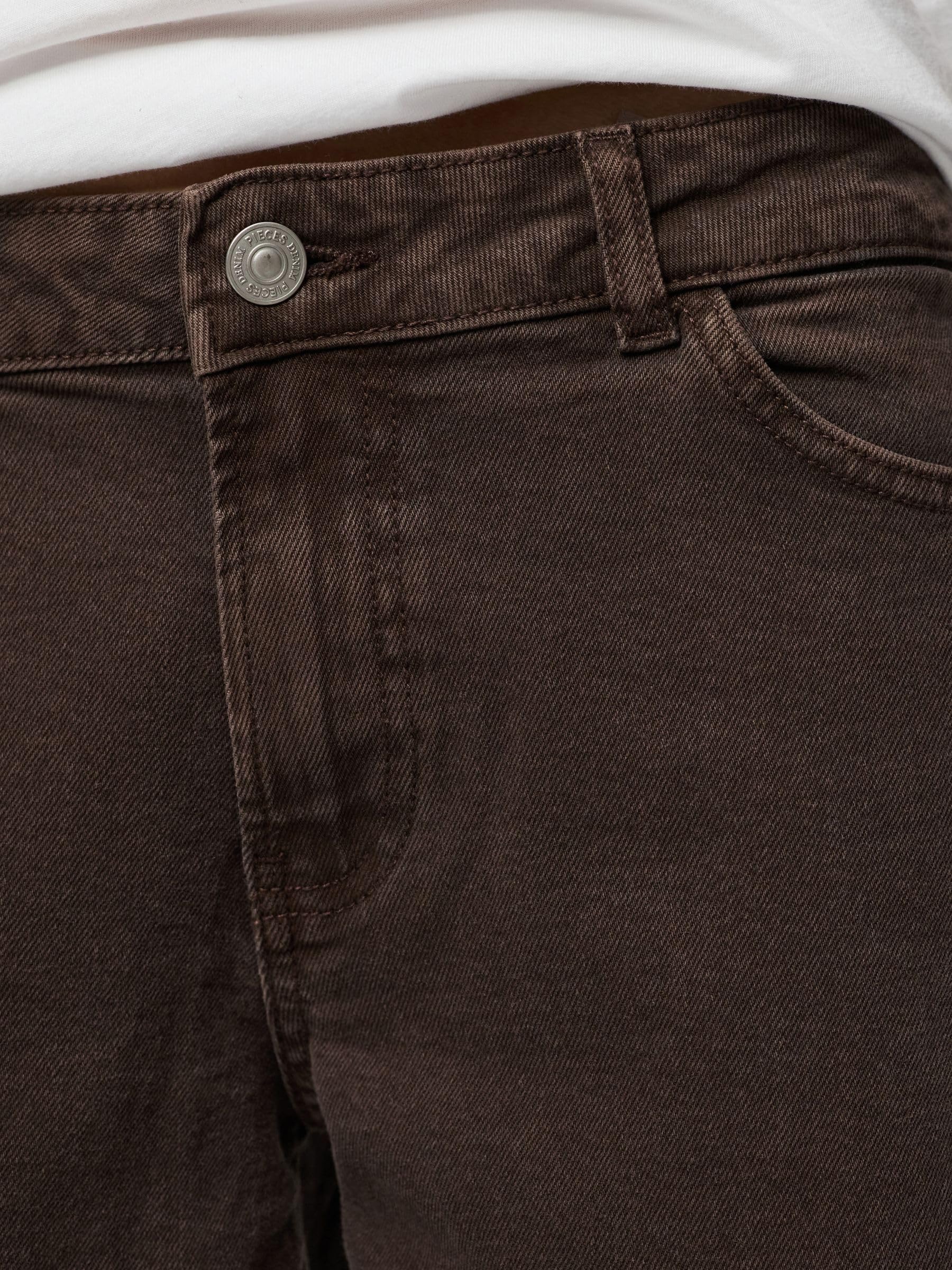 Pieces Pcselma LW Wide jeans donna 30W/30L gamba larga