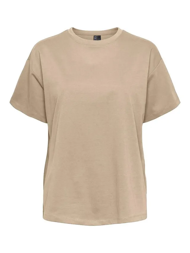Pieces Pcskylar Oversized t-shirt visone argenteo